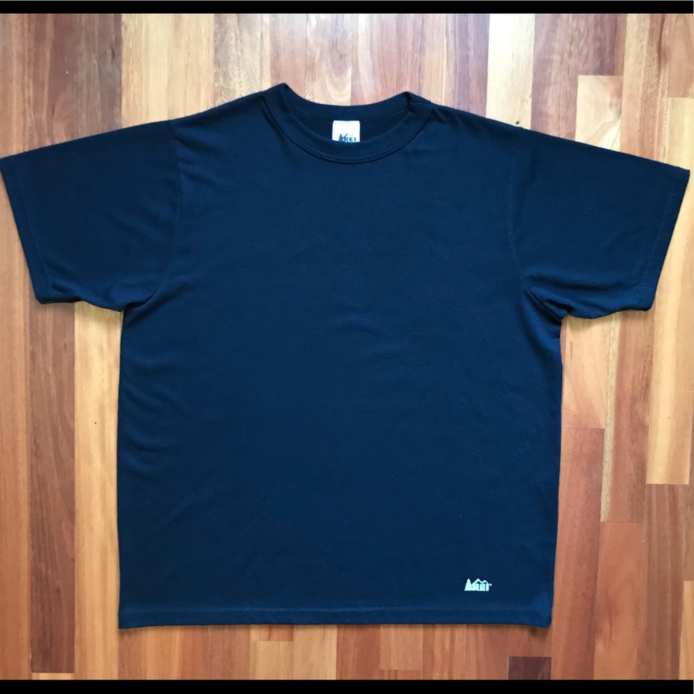 REI Base Layer Shirt Medium Black Quick Dry Tee - Picture 5 of 8